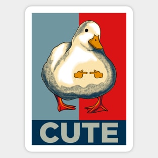 Cute Duck Meme Sticker